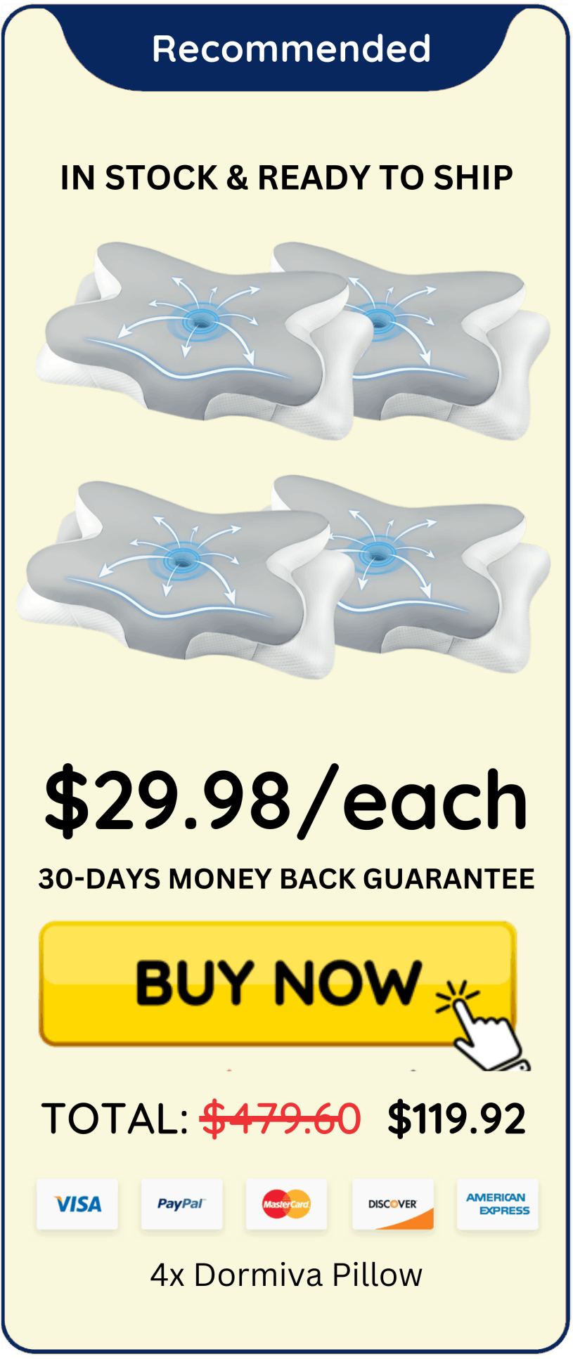 Dormiva Pillow offer price 